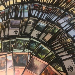 Magic the Gathering 300 Land Cards
